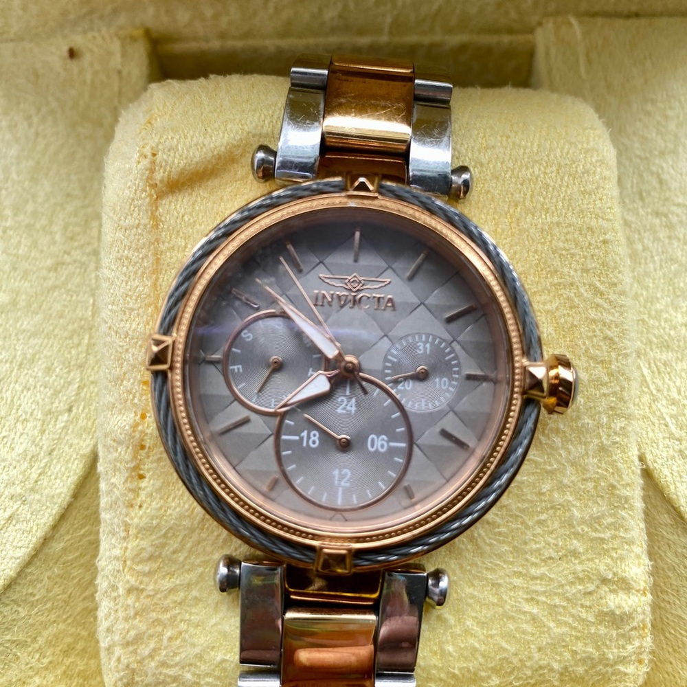 Invicta Bolt Gunmetal Dial Two-tone Ladies Watch
